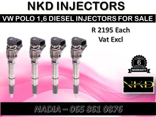 Vw/polo 1.6 Diesel Injectors For Sale On Exchange With 6 Months Warranty