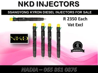 Ssangyong Kyron Diesel Injectors For Sale On Exchange Or To Recon With Warranty