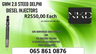 Gwm 2.0 Steed Diesel Injectors For Sale Or To Recon With Warranty