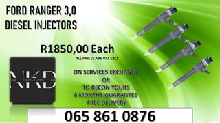 Ford Ranger 3.0 Diesel Injectors For Sale Or To Recon