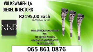 Volkswagen 1.6 Diesel Injectors For Sale On Exchange Or To Recon With Warranty