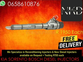 Kia Sorento Diesel Injectors For Sale Or To Recon