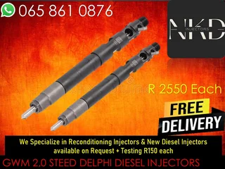 Gwm 2.0 Steed Diesel Injectors For Sale On Exchange Or To Recon With Warranty