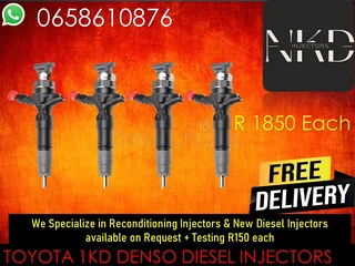 Toyota 1kd Diesel Injectors For Sale Or To Recon