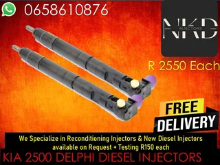 Kia 2500 Diesel Injectors For Sale Or To Recon