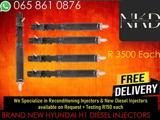 New Hyundai H1 Diesel Injectors For Sale On Exchange Or To Recon With Warranty