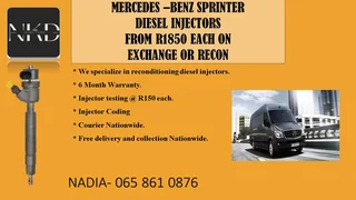 Mercedes Benz Sprinter Diesel Injectors For Sale Or The Same Day Recon