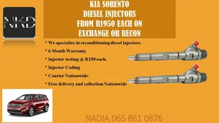 Kia Sorento Diesel Injectors For Sle Or The Same Day Recon