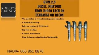 Gwm 2.8 Diesel Injectors For Sale Or To Recon The Same Day