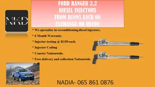 Ford Ranger 2.2 Diesel Injectors For Sale Or To Recon The Same Day
