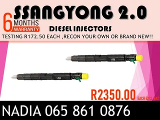 Ssangyong 2.0 Diesel Injectors For Sale Or The Same Day Recon