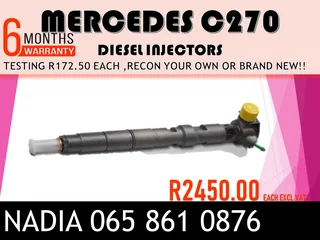 Mercedes C270 Diesel Injectors For Sale Or To Recon The Same Day