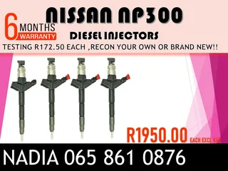 Nissan Np300 Diesel Injectors For Sale Or To Recon The Same Day