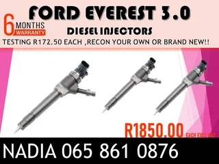 Ford Everest (3.0/bt50) Diesel Injectors For Sale Or The Same Day Recon