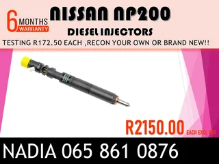 Nissan Np200 Diesel Injectors For Sale Or The Same Day Recon