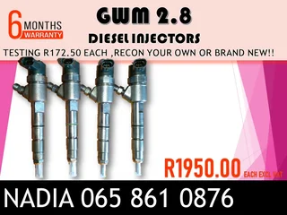 Gwm 2.8 Diesel Injectors For Sale Or The Same Day Recon
