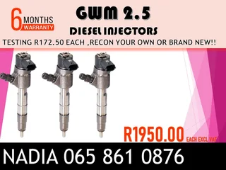 Gwm 2.5 Diesel Injectors For Sale Or The Same Day Recon