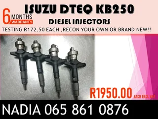 Isuzu Dteq Kb250 Diesel Injectors For Sale Or The Same Day Recon