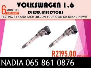 Volkswagen 1.6 Diesel Injectors For Sale Or The Same Day Recon