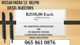 Nissan Micra 1.5 Diesel Injectors For Sale
