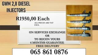 Gwm 2.8 Diesel Injectors For Sale
