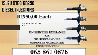 Isuzu Dteq Kb250 Diesel Injectors For Sale