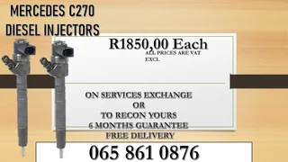 Mercedes C270 Diesel Injectors For Sale