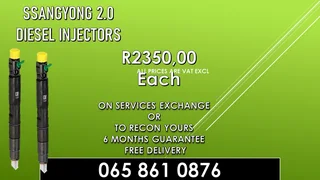 Ssangyong 2.0 Diesel Injectors For Sale On Exchange