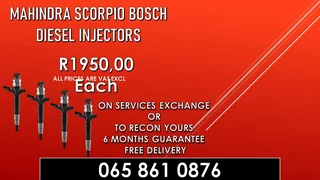 Mahindra Scorpio Diesel Injectors For Sale Or Recon