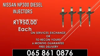 Nissan Np300 Diesel Injectors For Sale Or Recon