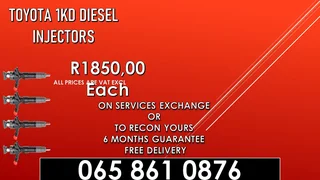 Toyota 1kd Diesel Injectors For Sale Or Recon
