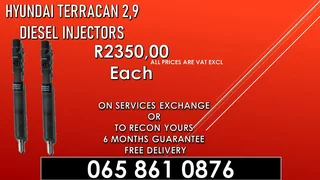 Hyundai Terrican 2.9 Diesel Injectors For Sale Or Recon