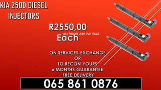 Kia 2500 Diesel Injectors For Sale Or Recon