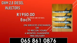 Gwm 2.8 Diesel Injectors For Sale Or Recon