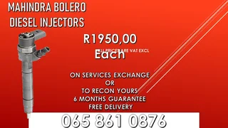 Mahindra Bolero Diesel Injectors For Sale Or Recon