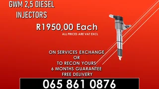 Gwm 2.5 Diesel Injectors For Sale Or Recon