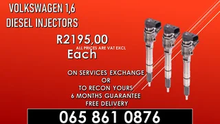 Volkswagen 1.6 Diesel Injectors For Sale Or Recon