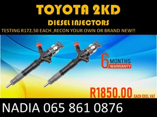 Toyota 2kd Diesel Injectors For Sale