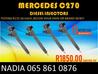 Mercedes C270 Diesel Injectors For Sale