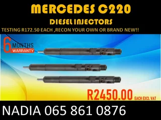 Mercedes C220 Diesel Injectors For Sale