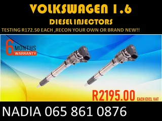 Volkswagen 1.6 Diesel Injectors For Sale