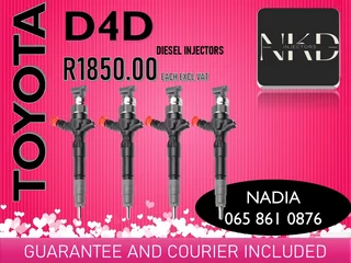 Toyota D4d Diesel Injectors For Sale On Exchange With Warranty