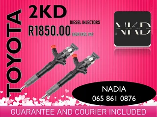 Toyota 2kd Diesel Injectors For Sale On Exchange With Warranty