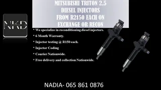 Mitsubishi Triton 2,5 Diesel Injectors For Sale With Test Report