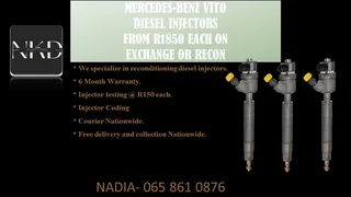 Mercedes Benz Vito Diesel Injectors For Sale With Test Report