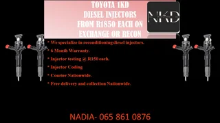 Toyota 1kd Diesel Injectors For Sale With Test Report