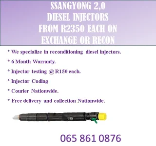 Ssangyong 2.0 Diesel Injectors For Sale On Service Exchange
