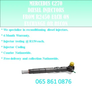 Mercedes C270 Diesel Injectors For Sale On Service