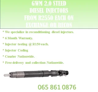Gwm 2.0 Steed Diesel Injectors For Sale On Service Exchange