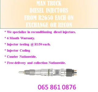 Man Truck Diesel Injectors For Sale Or Recon